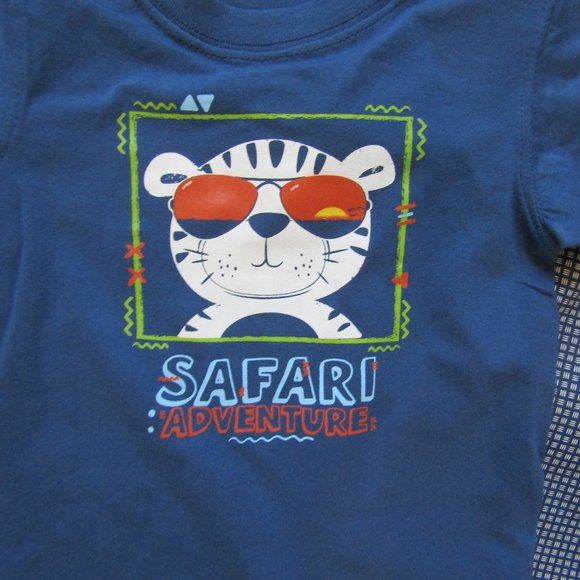 Nannette toddler boys 3 piece shorts set 18 24 Mo - Picture 2 of 3